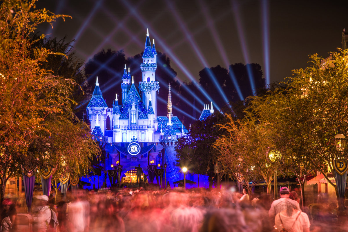 Blue Disney castle